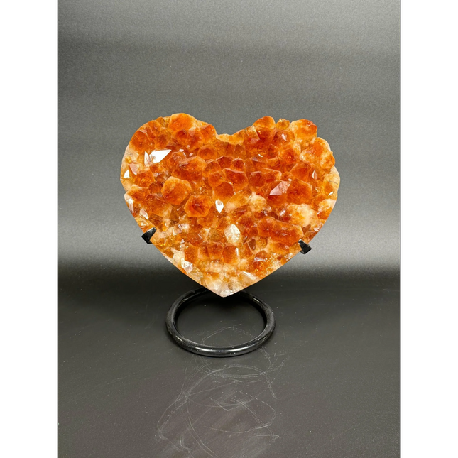 CITRINE HEART ‘stand included