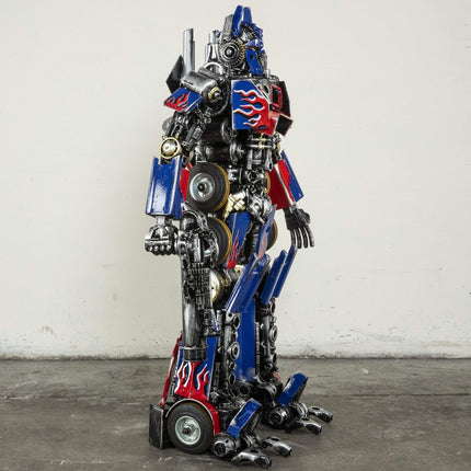 44" Optimus Prime Inspired Recycled Metal Art Sculpture