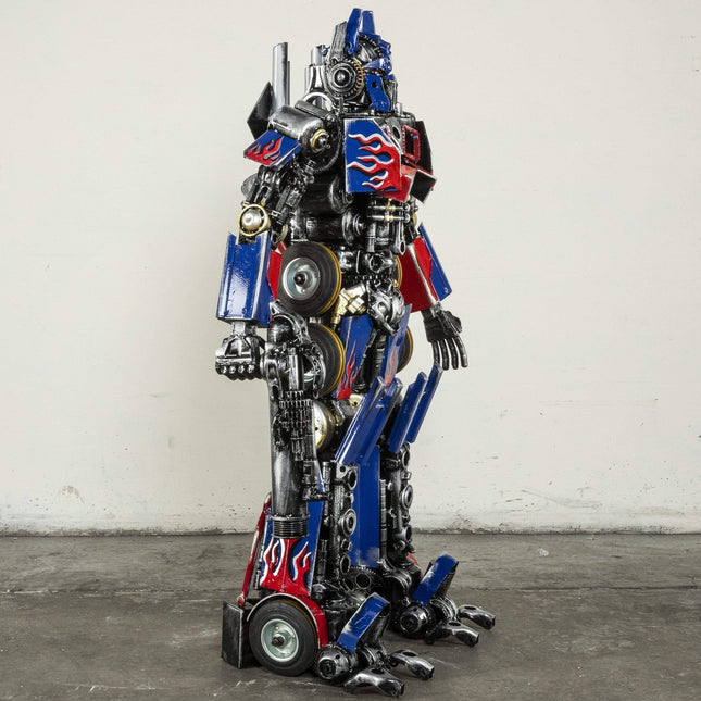 44" Optimus Prime Inspired Recycled Metal Art Sculpture