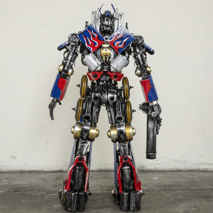 44" Optimus Prime Inspired Recycled Metal Art Sculpture