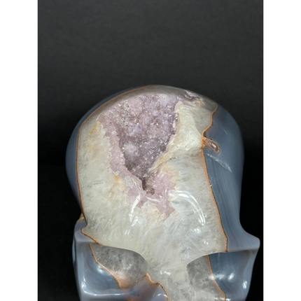 CARVED AGATE SKULL