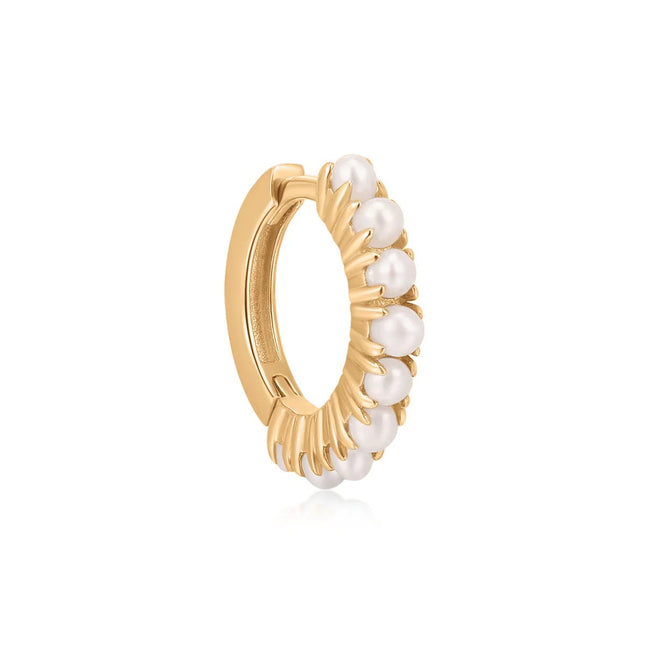 MULTI PEARL HUGGIE HOOPS