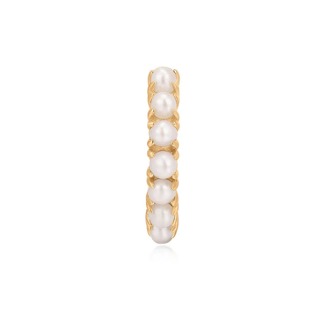 MULTI PEARL HUGGIE HOOPS