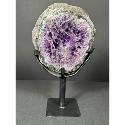 Amethyst Slice on stand
