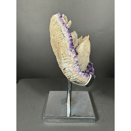 Amethyst with calcite