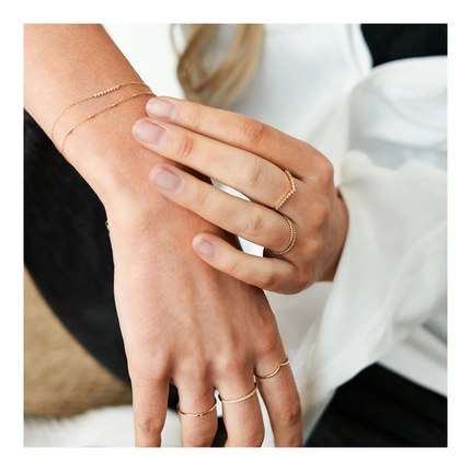 LAB GROWN DIAMOND WISHBONE BRACELET