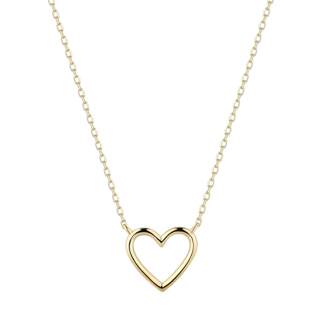 OPEN HEART GOLD NECKLACE