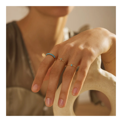 TURQUOISE STACKING RING