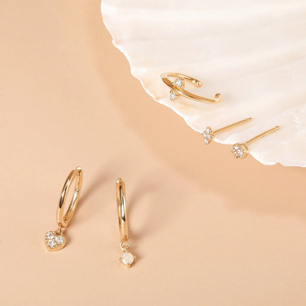 EZRA | Single Opal Hoop