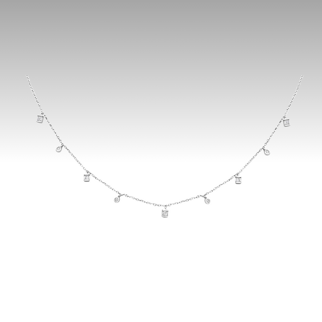 WHITE GOLD DIAMOND NECKLACE
