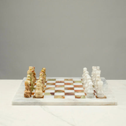 Green Onyx Chess Set