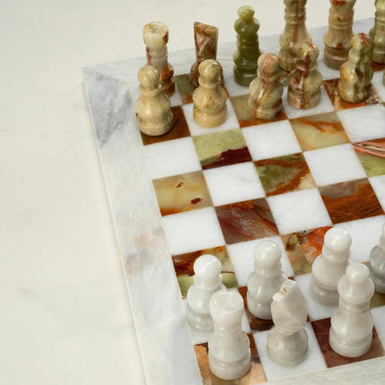 Green Onyx Chess Set