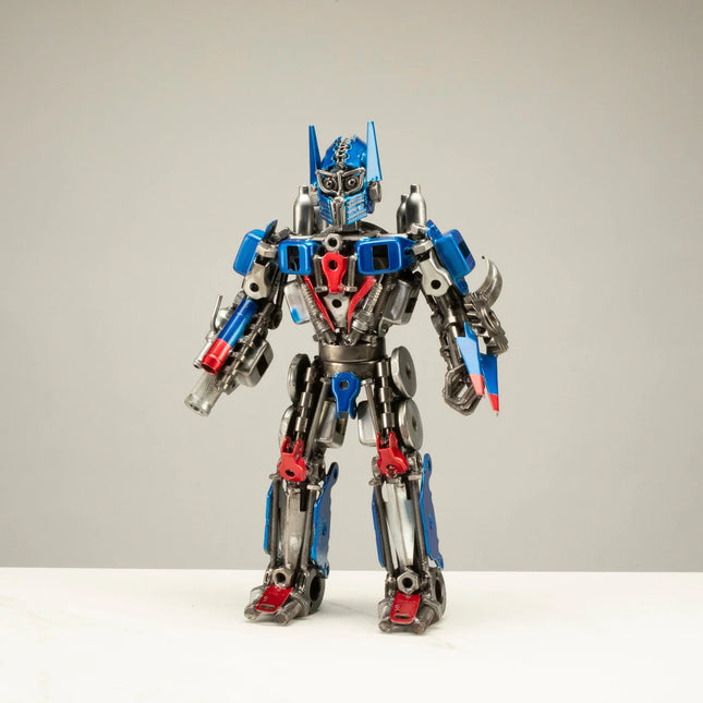 TRANSFORMER INSPIRED METAL ART SCULPTURE 16" OPTIMUS PRIME